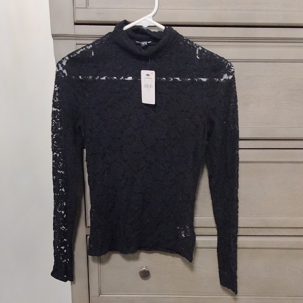 Elegant Black Lace Top